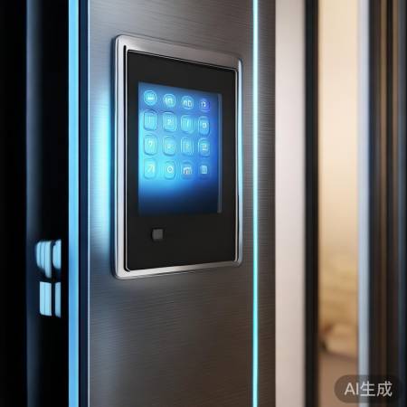 现代电子锁门,密码指纹解锁