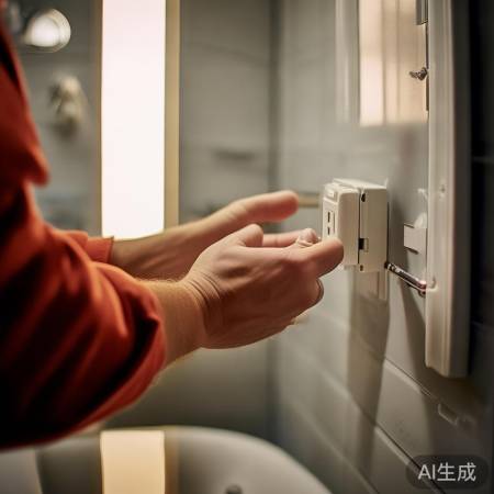 安装三角插座，稳固热水旁