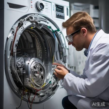 洗衣机内部检查,零件磨损更换