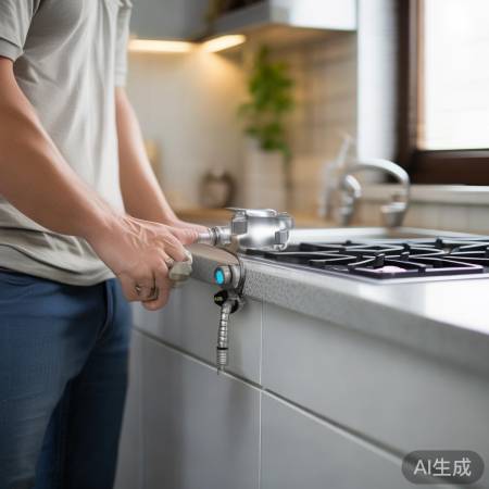 燃气阀门开启，热水器工作正常