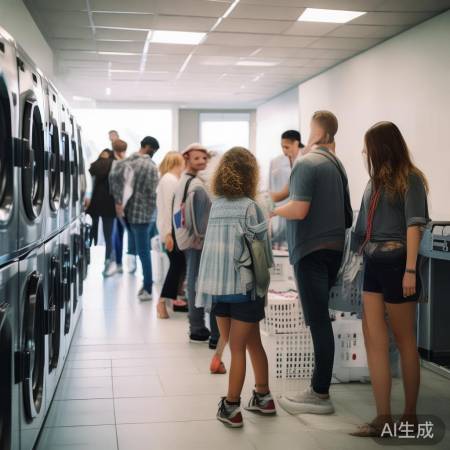 小区共享洗衣机，方便又省力！