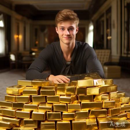 19岁少年豪购106万金条