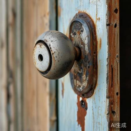 生锈门把手易松动，建议更换