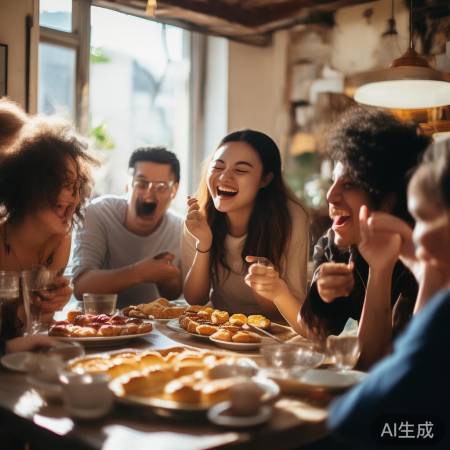 与小友共享美食时光