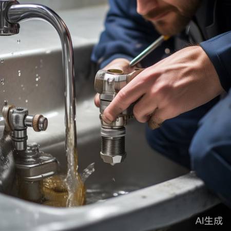 小心拆出水阀