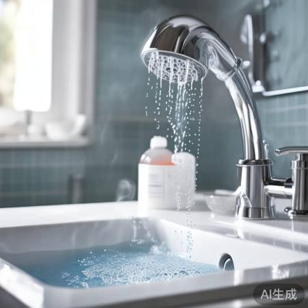 花洒清洁用白醋热水