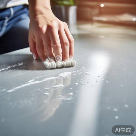 牙膏除轻微划痕，软布擦拭见成效