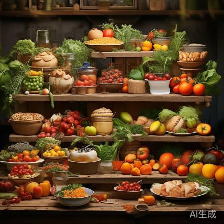 合理堆放，食物不挤压