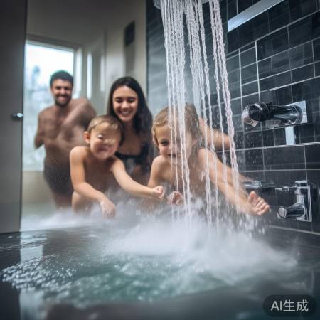 热水涌动，如温泉浴！
