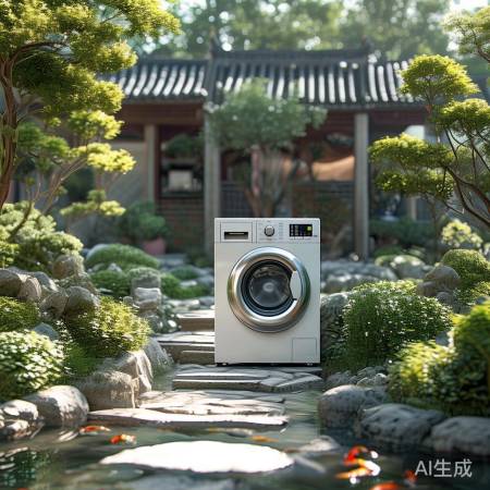 揭秘家居风水禁忌：洗衣机摆院影