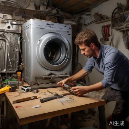 洗衣机安装，工具准备齐全