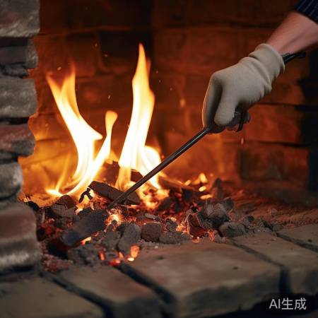 牙签细铁丝清火孔，轻松除堵。