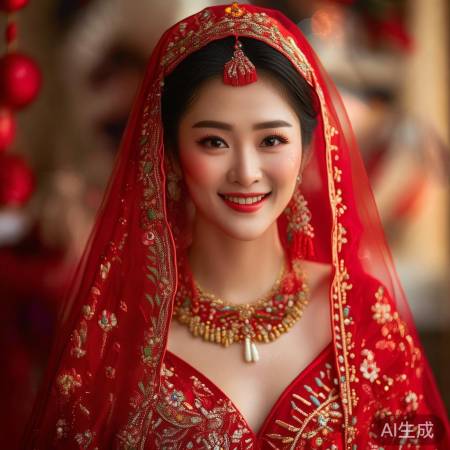 新娘红衣喜庆，故事感人
