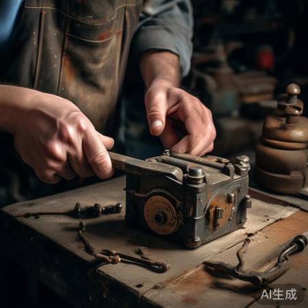 拆锁盖，拧螺丝，锤轻敲。