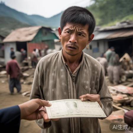 村干部戴金耳环救灾被罚