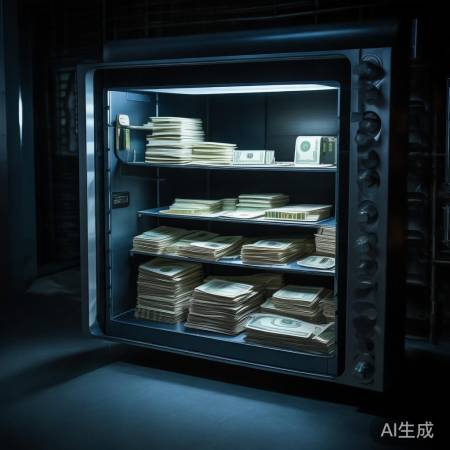 保险柜巧存现金与虚拟货币