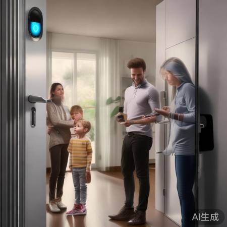 新型指纹锁,手机APP远程控制