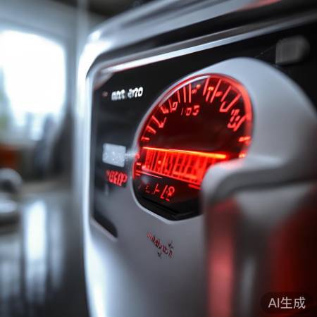 选红色指针热水器仪表盘，技巧分