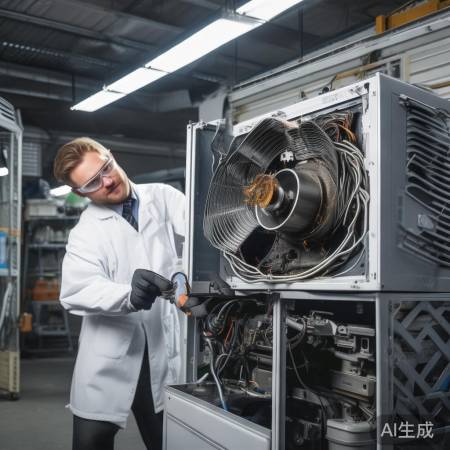 空调故障需专业维修，风扇或电机