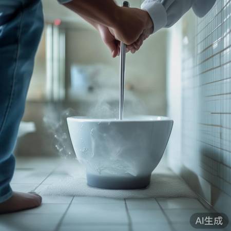 热水疏通马桶小技巧