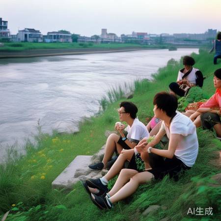 钱塘江潮,自然惬意