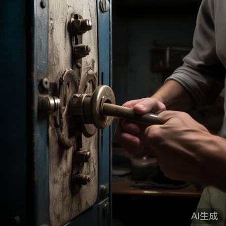 撬棍撬锁,小心损坏