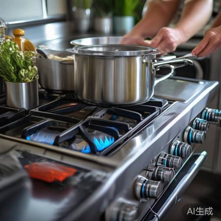 烹饪小技巧,减少灶面污渍