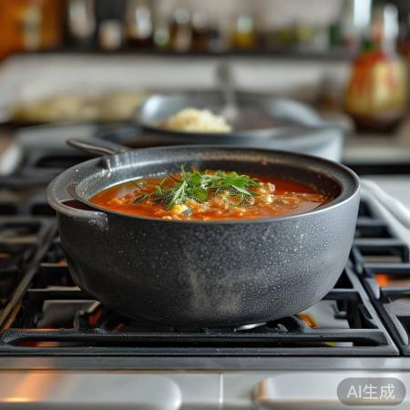 多功能麦饭石锅,厨房好帮手。