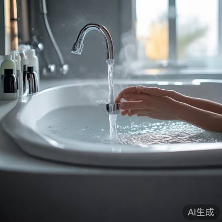 调整水温,享受舒适洗浴