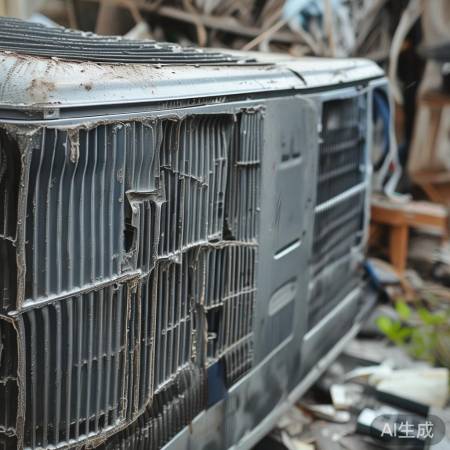 空调外壳老化、安装失误、环境因