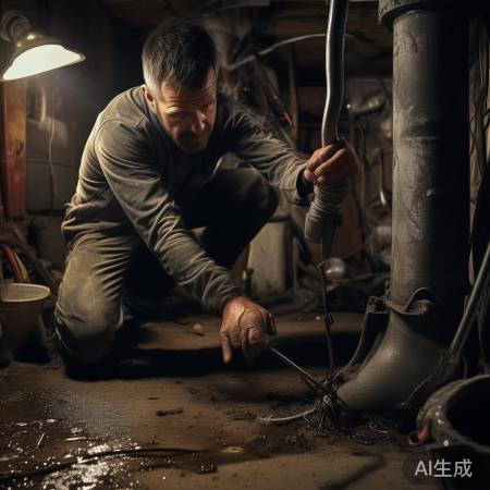 疏通排水管，清除堵塞。