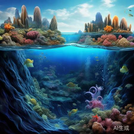 海底地形丰富,生物宝库