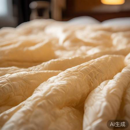 “蚕丝被:匠心之作,触感惊艳”