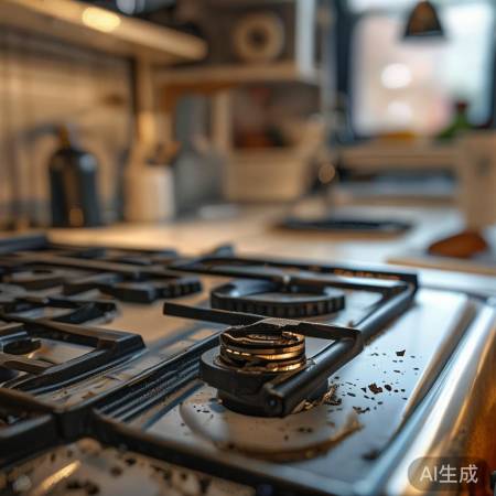 燃气灶点火开关故障,需更换。