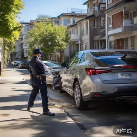 公务车违停，处理及时