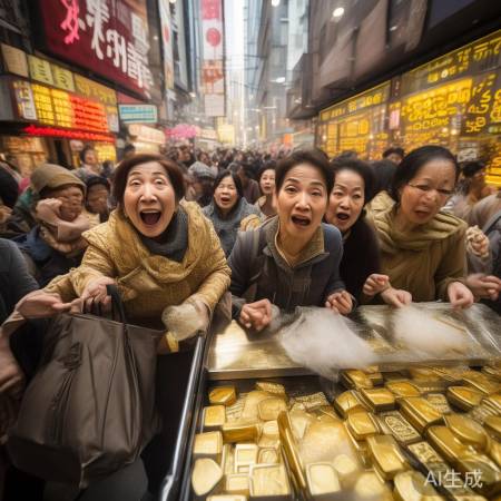 大妈抢金热潮,理性投资。