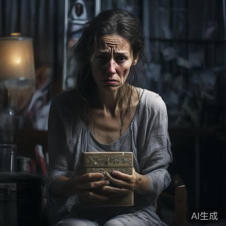 母亲泪别女儿骨灰