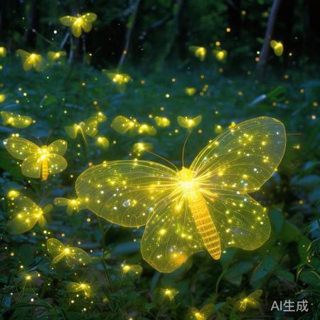 大萤火虫,金色光芒