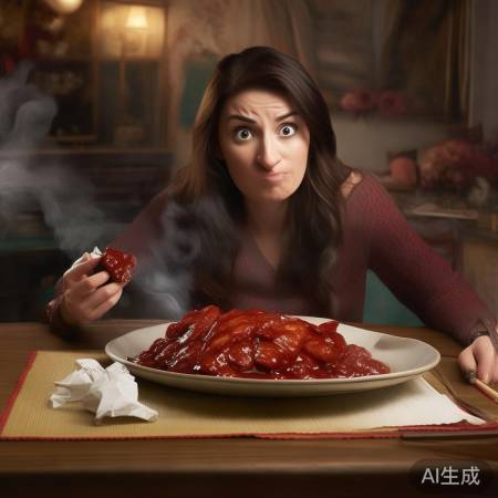 热敏纸意外现身红烧肉