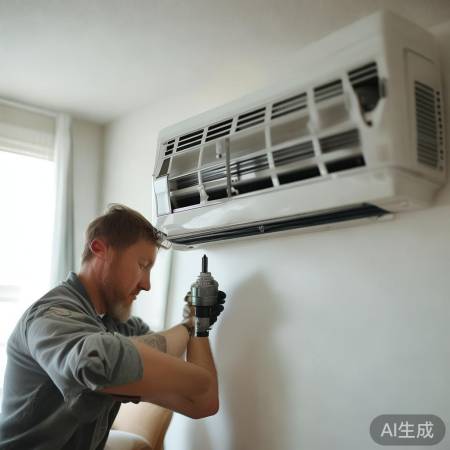 空调打孔数视类型与安装位定。