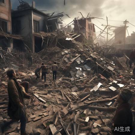 地震现场惨烈