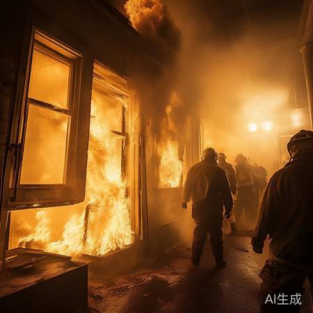 火灾逃生,众人冷静应对