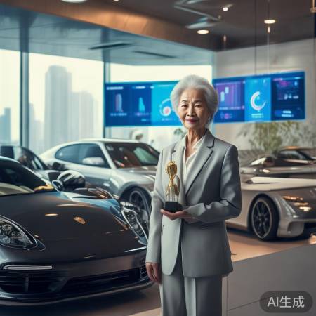 “80后美女销售，保时捷全球销