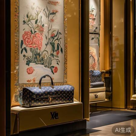 LV老花与唐代宝相花关联