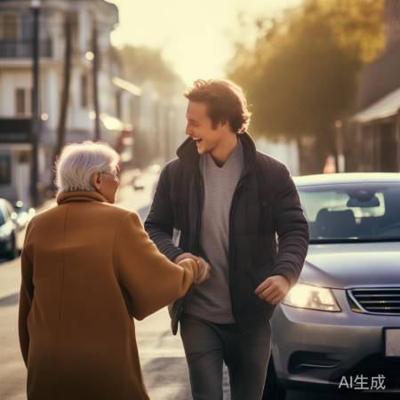 小伙热心助人,传递温暖