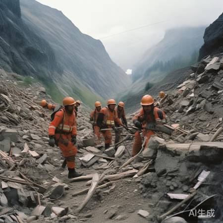 滑坡救援,地形复杂