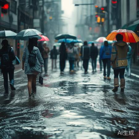 出门带伞防水,遇积水勿冒险