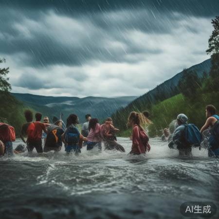 露营奇遇,晴转洪涝惊心