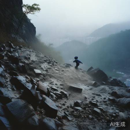 “重庆彭水山石滑落救援”