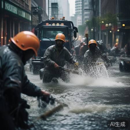 台风缓解积水,临时措施暂解